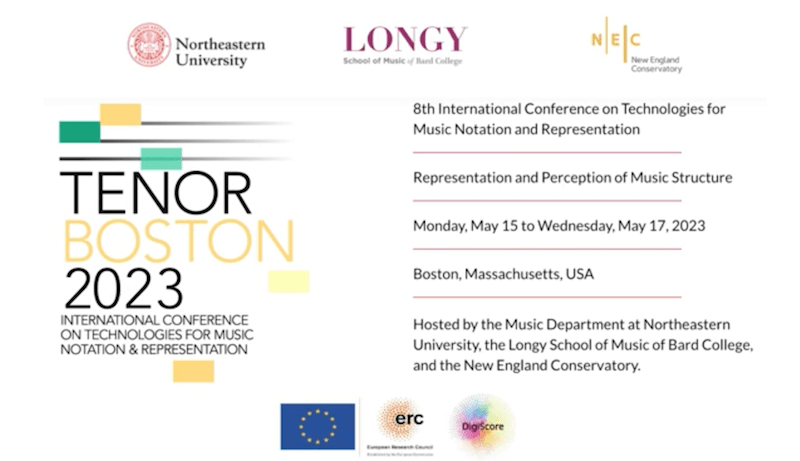 TENOR BOSTON 2023 - Keynote Workshop: Monday, May 15, 2023, 12:00 pm; Tim Perkis and Gino Robair